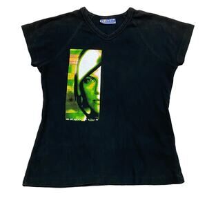 Aeon Flex Movie Promo Fitted Tee Shirt Women's M Charlize Anime Y2K